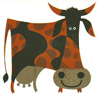 Kenneth Townsend Funky Cow tile